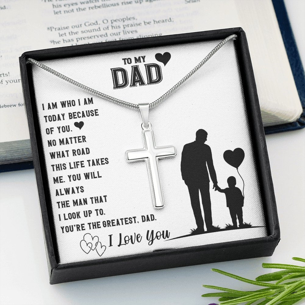To My Dad | You're The Greatest | Jewelry | A1013T, E070T, lx-E070, PB23-WOOD, PROD-2167482, PT-1329, TNM-1, USER-43062 | TageUnlimited