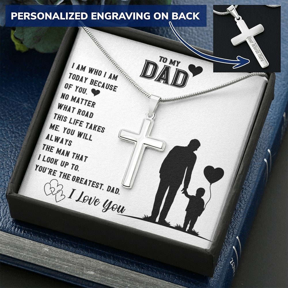 To My Dad | You're The Greatest | Jewelry | A1013T, E070T, lx-E070, PB23-WOOD, PROD-2167482, PT-1329, TNM-1, USER-43062 | TageUnlimited