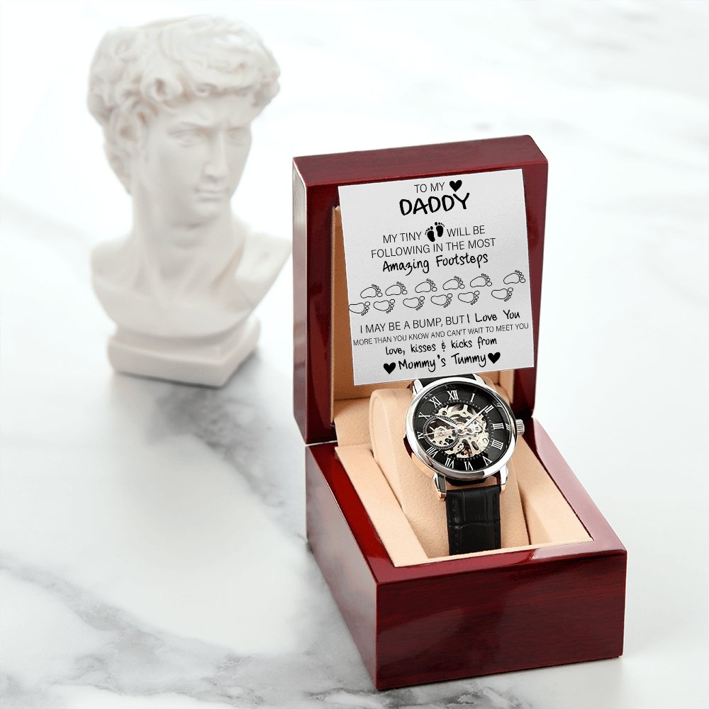 To My Daddy Gift Watch | I May Be A Bump | Father's Day Gift | Jewelry | PB24-WOOD, PROD-2228696, PT-4320, USER-43062, W30044 | TageUnlimited
