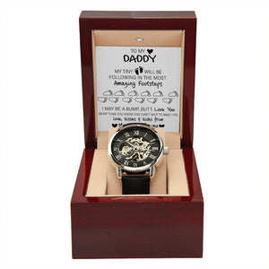 To My Daddy Gift Watch | I May Be A Bump | Father's Day Gift | Jewelry | PB24-WOOD, PROD-2228696, PT-4320, USER-43062, W30044 | TageUnlimited