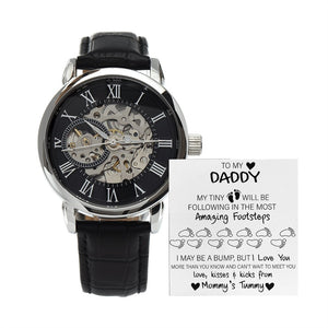 To My Daddy Gift Watch | I May Be A Bump | Father's Day Gift | Jewelry | PB24-WOOD, PROD-2228696, PT-4320, USER-43062, W30044 | TageUnlimited