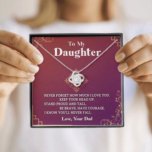 To My Daughter | Be Brave ❤️🔥 | Jewelry | C30011TG, C30011TR, lx-C30011, PB23-WOOD, PROD-1883486, PT-922, TNM-1, USER-43062 | TageUnlimited