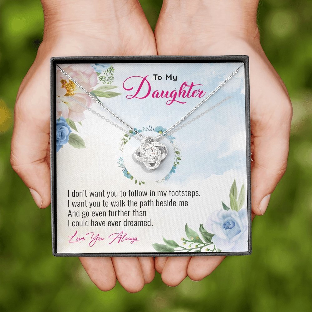 To My Daughter | Go Even Further Than I Could 💕🌺 | Jewelry | C30011TG, C30011TR, lx-C30011, PB23-WOOD, PROD-1883891, PT-922, TNM-1, USER-43062 | TageUnlimited