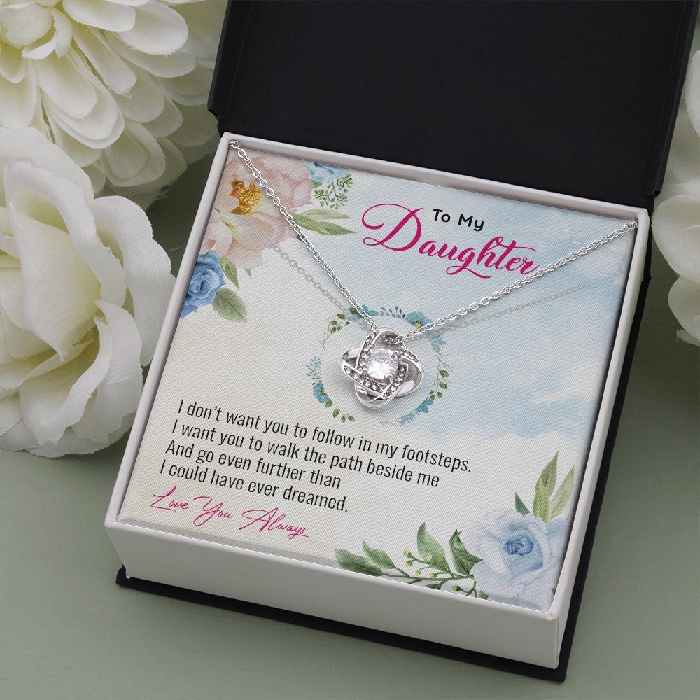 To My Daughter | Go Even Further Than I Could 💕🌺 | Jewelry | C30011TG, C30011TR, lx-C30011, PB23-WOOD, PROD-1883891, PT-922, TNM-1, USER-43062 | TageUnlimited