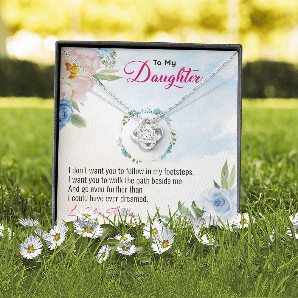 To My Daughter | Go Even Further Than I Could 💕🌺 | Jewelry | C30011TG, C30011TR, lx-C30011, PB23-WOOD, PROD-1883891, PT-922, TNM-1, USER-43062 | TageUnlimited