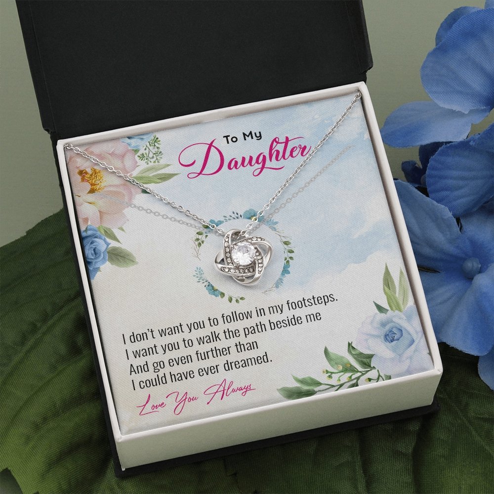 To My Daughter | Go Even Further Than I Could 💕🌺 | Jewelry | C30011TG, C30011TR, lx-C30011, PB23-WOOD, PROD-1883891, PT-922, TNM-1, USER-43062 | TageUnlimited