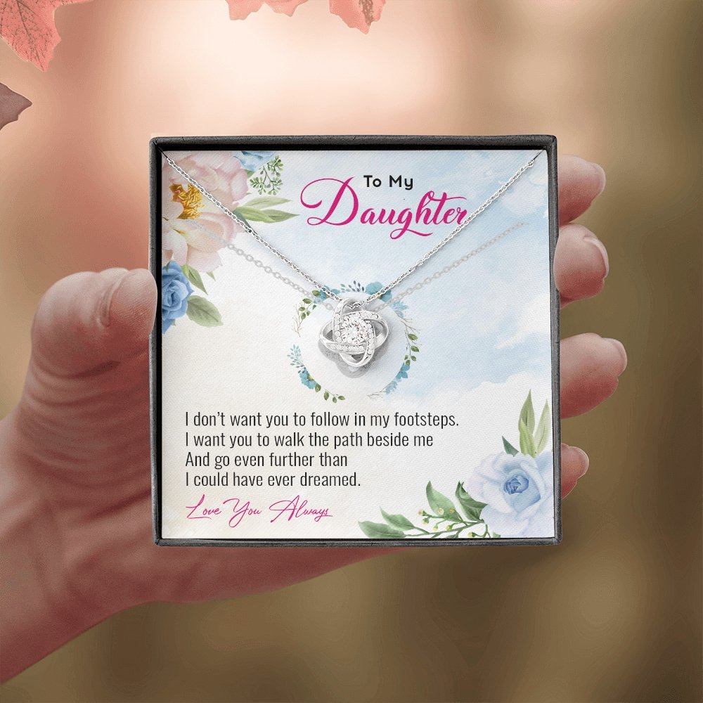 To My Daughter | Go Even Further Than I Could 💕🌺 | Jewelry | C30011TG, C30011TR, lx-C30011, PB23-WOOD, PROD-1883891, PT-922, TNM-1, USER-43062 | TageUnlimited