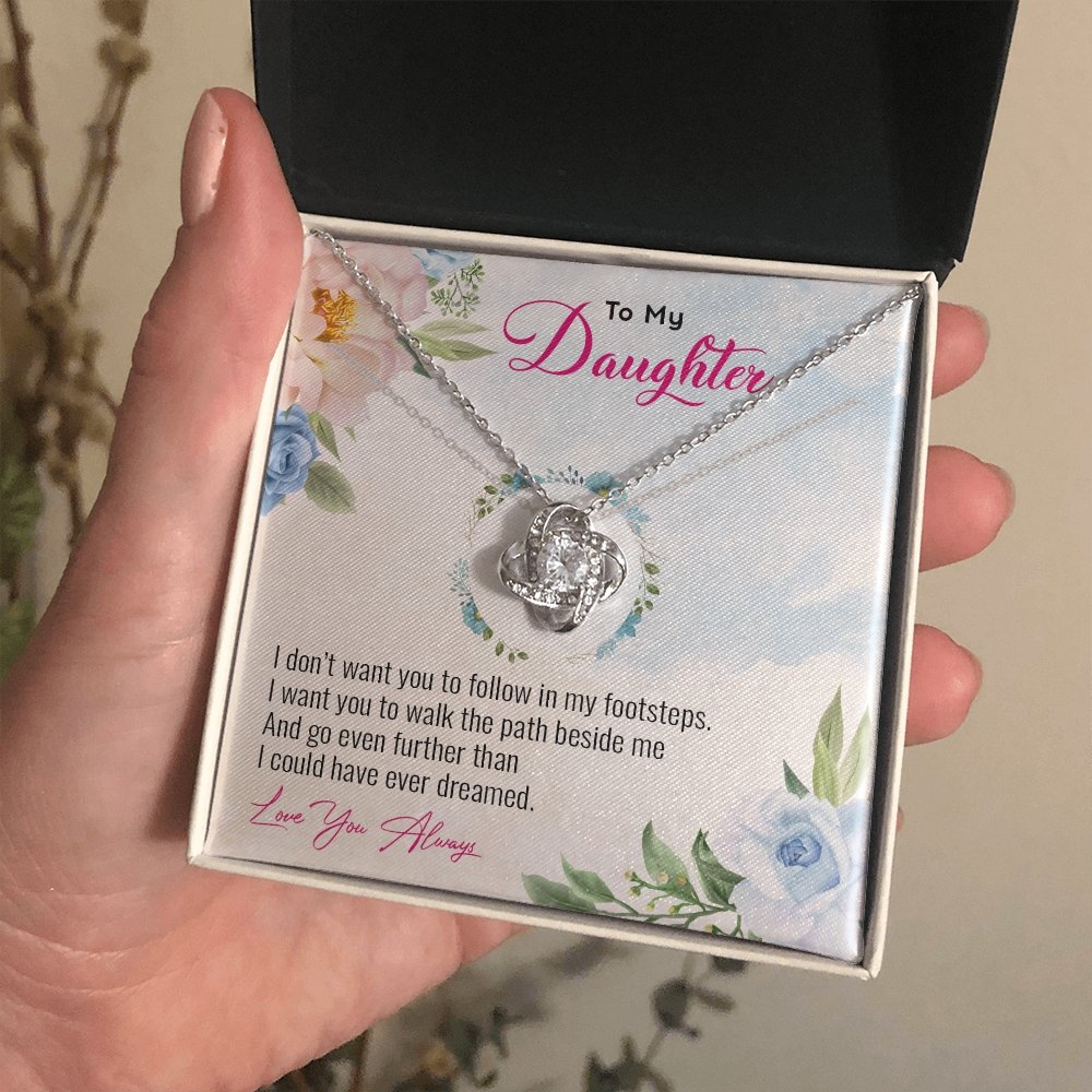 To My Daughter | Go Even Further Than I Could 💕🌺 | Jewelry | C30011TG, C30011TR, lx-C30011, PB23-WOOD, PROD-1883891, PT-922, TNM-1, USER-43062 | TageUnlimited