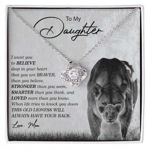 To My Daughter | I Want You To Believe Deep In Your Heart | Jewelry | C30011TG, C30011TR, lx-C30011, PB23-WOOD, PROD-2249212, PT-922, TNM-1, USER-43062 | TageUnlimited
