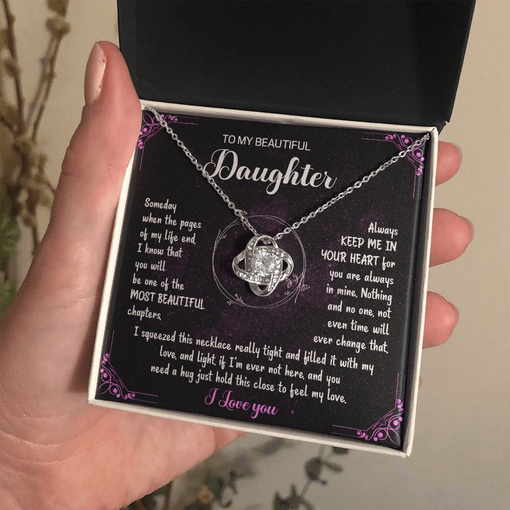 To My Daughter | Just Hold This To Feel My Love 💜💎 | Jewelry | C30011TR, lx-C30011, PB23-WOOD, PROD-1883317, PT-922, TNM-1, USER-43062 | TageUnlimited