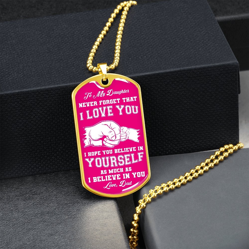 To My Daughter | Never Forget 💕 | Jewelry | A1014T, A1014TG, G007T, G007TG, lx-G007, PROD-1941900, PT-133, TNM-1, USER-43062 | TageUnlimited