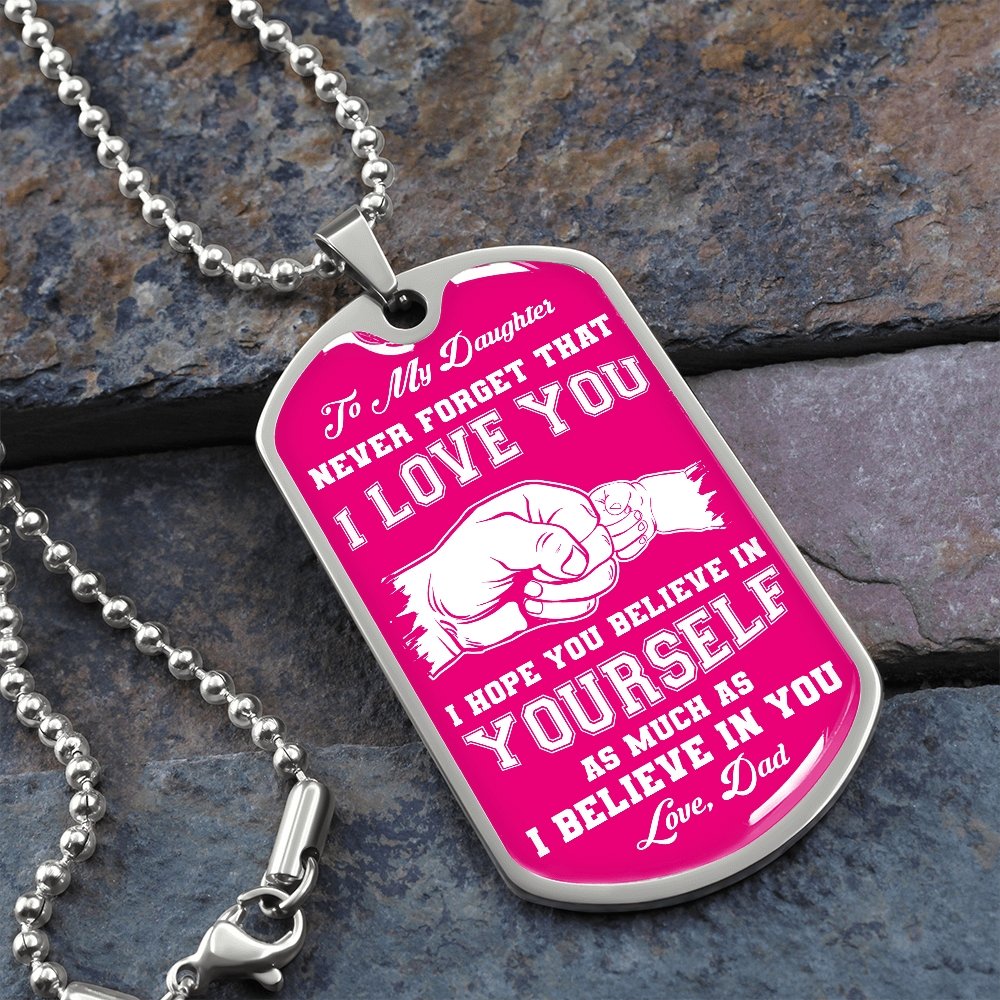 To My Daughter | Never Forget 💕 | Jewelry | A1014T, A1014TG, G007T, G007TG, lx-G007, PROD-1941900, PT-133, TNM-1, USER-43062 | TageUnlimited