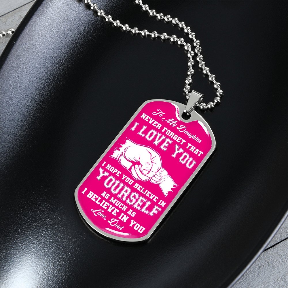 To My Daughter | Never Forget 💕 | Jewelry | A1014T, A1014TG, G007T, G007TG, lx-G007, PROD-1941900, PT-133, TNM-1, USER-43062 | TageUnlimited