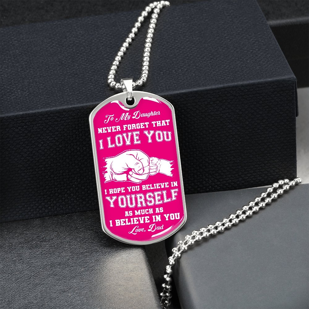 To My Daughter | Never Forget 💕 | Jewelry | A1014T, A1014TG, G007T, G007TG, lx-G007, PROD-1941900, PT-133, TNM-1, USER-43062 | TageUnlimited