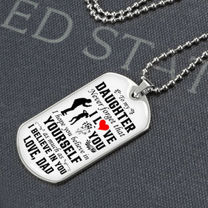 To My Daughter | Never Forget That I Love You ❤️ | Jewelry | A1014T, A1014TG, G007T, G007TG, lx-G007, PROD-1942846, PT-133, TNM-1, USER-43062 | TageUnlimited