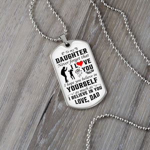 To My Daughter | Never Forget That I Love You ❤️ | Jewelry | A1014T, A1014TG, G007T, G007TG, lx-G007, PROD-1942846, PT-133, TNM-1, USER-43062 | TageUnlimited