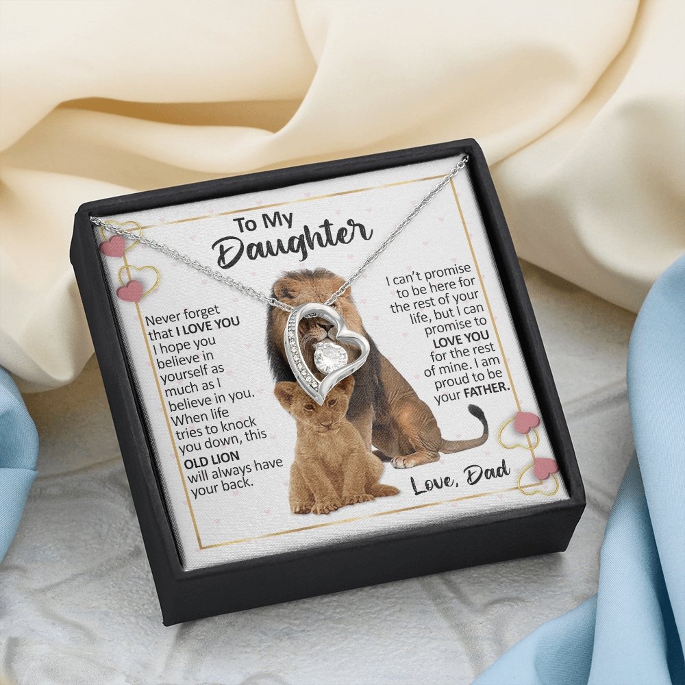 To My Daughter | Proud To Be Your Father (Forever Love Necklace) | Jewelry | C30025TG, C30025TR, lx-C30025, PB23-WOOD, PROD-2240773, PT-781, TNM-1, USER-43062 | TageUnlimited