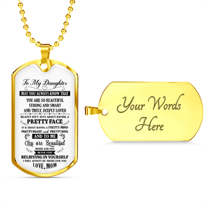 To My Daughter | You Are Beautiful 💐💎 | Jewelry | A1014T, A1014TG, G007T, G007TG, lx-G007, PROD-1946087, PT-133, TNM-1, USER-43062 | TageUnlimited