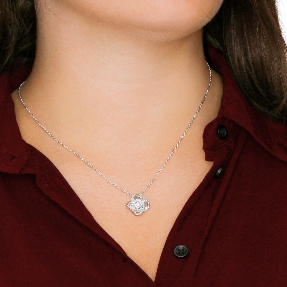 To My Daughter | You Are Braver (Love Knot Necklace) | Jewelry | C30011TG, C30011TR, lx-C30011, PB23-WOOD, PROD-2252275, PT-922, TNM-1, USER-43062 | TageUnlimited