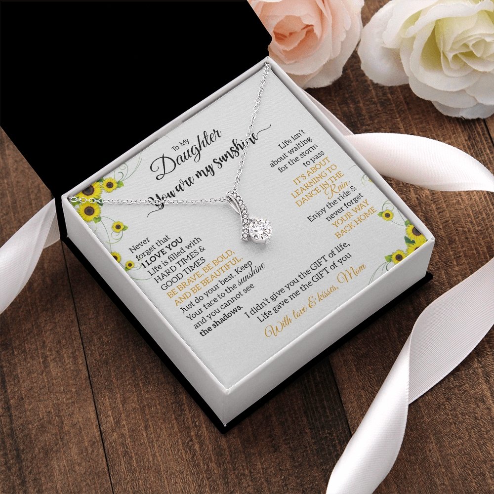 To My Daughter | You Are My Sunshine 💛🌻 | Jewelry | C30084TG, C30084TR, lx-C30084, PB23-WOOD, PROD-1879794, PT-930, TNM-1, USER-43062 | TageUnlimited
