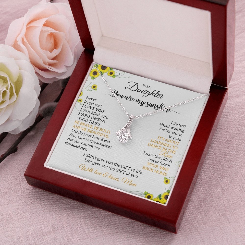 To My Daughter | You Are My Sunshine 💛🌻 | Jewelry | C30084TG, C30084TR, lx-C30084, PB23-WOOD, PROD-1879794, PT-930, TNM-1, USER-43062 | TageUnlimited