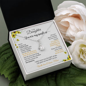 To My Daughter | You Are My Sunshine 💛🌻 | Jewelry | C30084TG, C30084TR, lx-C30084, PB23-WOOD, PROD-1879794, PT-930, TNM-1, USER-43062 | TageUnlimited
