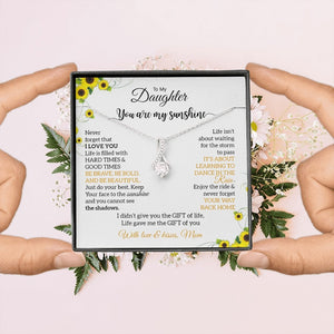 To My Daughter | You Are My Sunshine 💛🌻 | Jewelry | C30084TG, C30084TR, lx-C30084, PB23-WOOD, PROD-1879794, PT-930, TNM-1, USER-43062 | TageUnlimited