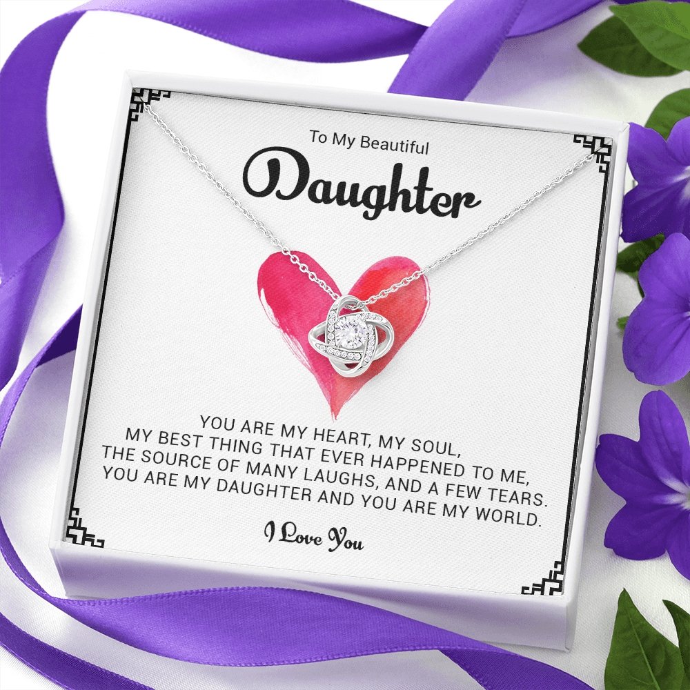 To My Daughter | You Are My World ❤️🌎 | Jewelry | C30011TG, C30011TR, lx-C30011, PB23-WOOD, PROD-1897901, PT-922, TNM-1, USER-43062 | TageUnlimited