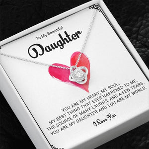 To My Daughter | You Are My World ❤️🌎 | Jewelry | C30011TG, C30011TR, lx-C30011, PB23-WOOD, PROD-1897901, PT-922, TNM-1, USER-43062 | TageUnlimited