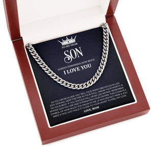 To My Dear Son | Always Remember | Jewelry | C30184T, C30184TG, lx-C30184, PB23-WOOD, PROD-1996457, PT-1772, USER-43062 | TageUnlimited