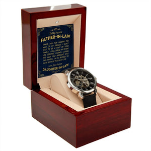 To My Future Father In Law | Openwork Watch Plus Message Card | Jewelry | TageUnlimited