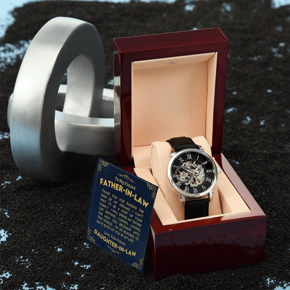 To My Future Father In Law | Openwork Watch Plus Message Card | Jewelry | TageUnlimited
