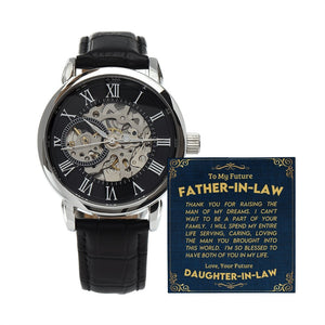 To My Future Father In Law | Openwork Watch Plus Message Card | Jewelry | TageUnlimited