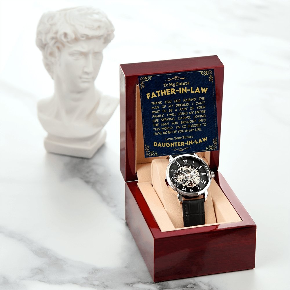 To My Future Father In Law | Openwork Watch Plus Message Card | Jewelry | TageUnlimited