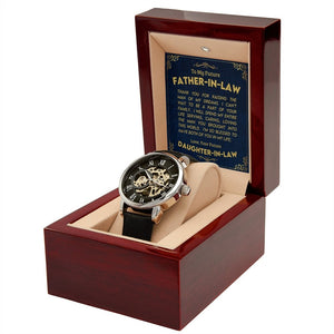 To My Future Father In Law | Openwork Watch Plus Message Card | Jewelry | TageUnlimited