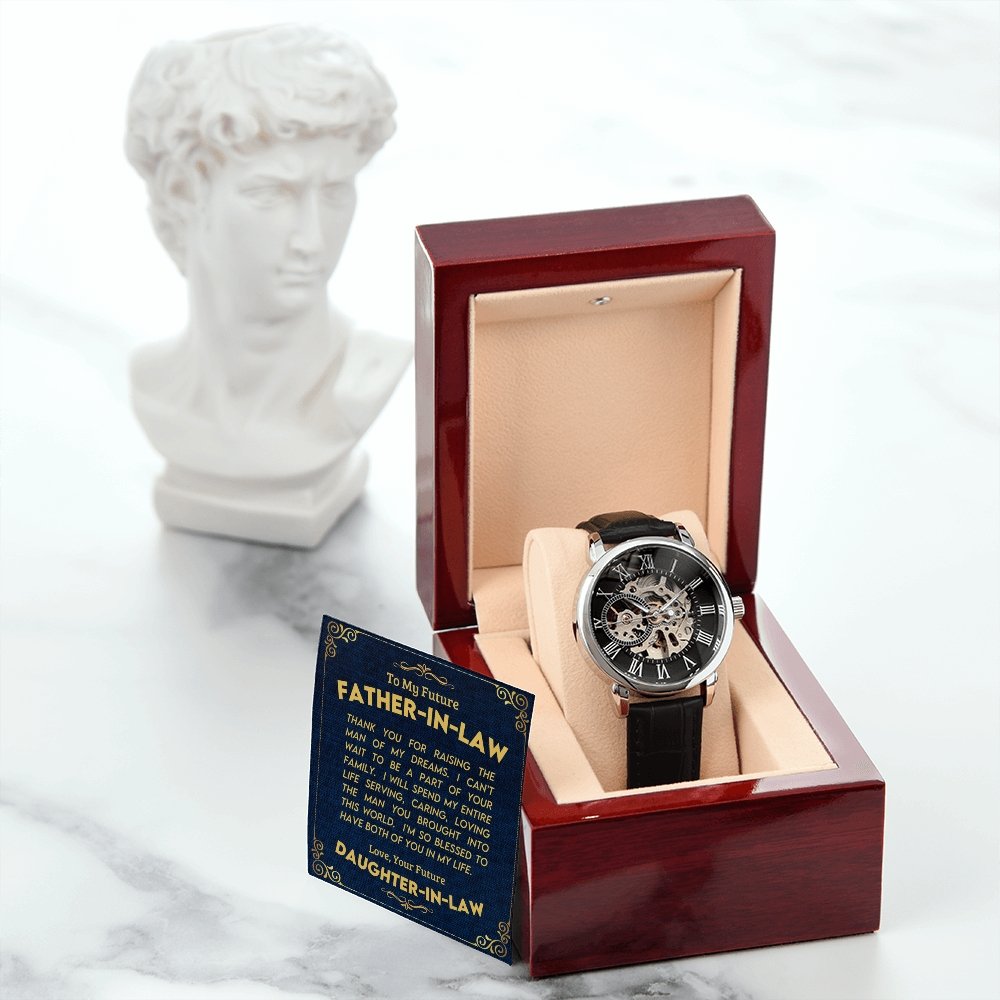 To My Future Father In Law | Openwork Watch Plus Message Card | Jewelry | TageUnlimited