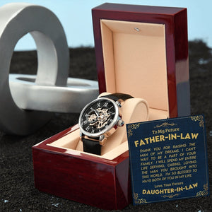 To My Future Father In Law | Openwork Watch Plus Message Card | Jewelry | TageUnlimited