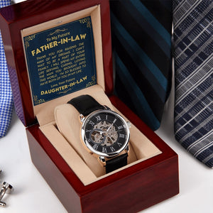To My Future Father In Law | Openwork Watch Plus Message Card | Jewelry | TageUnlimited