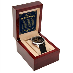 To My Future Father In Law | Openwork Watch Plus Message Card | Jewelry | TageUnlimited