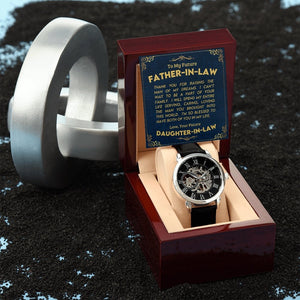 To My Future Father In Law | Openwork Watch Plus Message Card | Jewelry | TageUnlimited