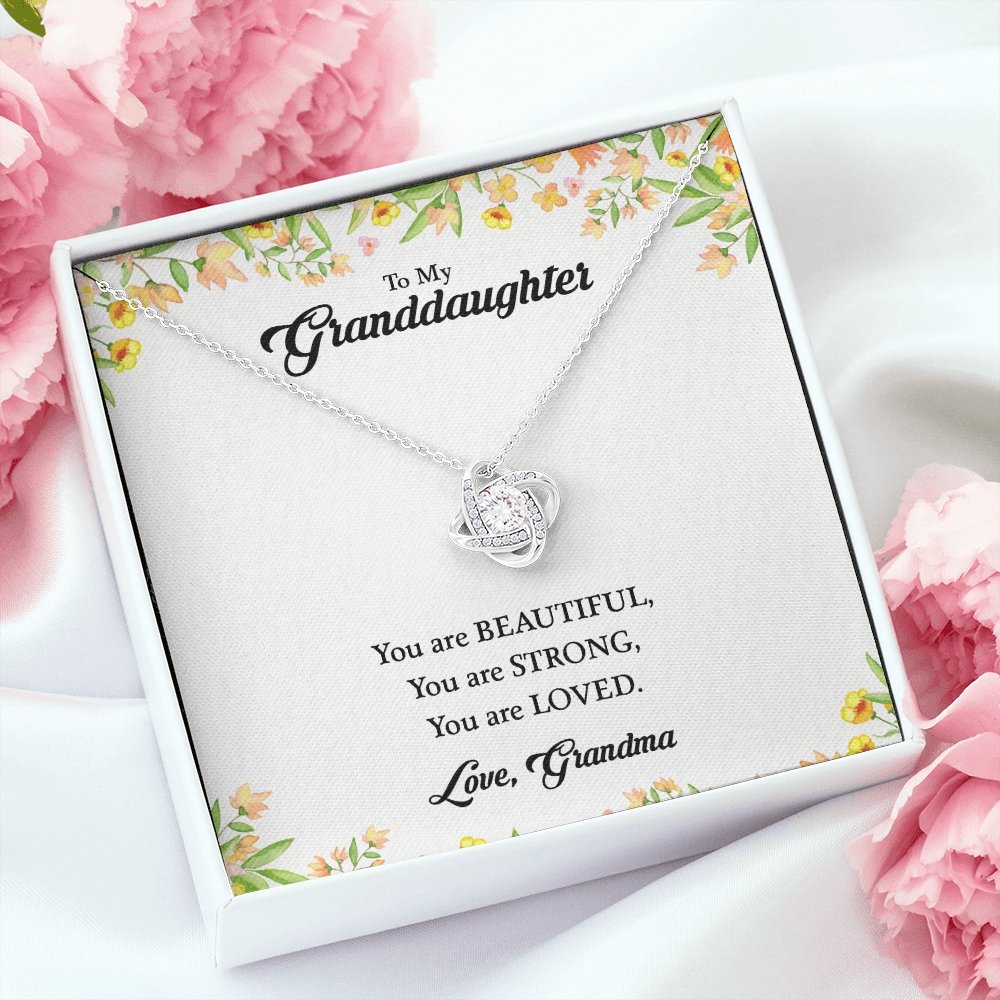 To My Granddaughter | You Are Beautiful 💖🎀 | Jewelry | C30011TG, C30011TR, lx-C30011, PB23-WOOD, PROD-1868757, PT-922, TNM-1, USER-43062 | TageUnlimited