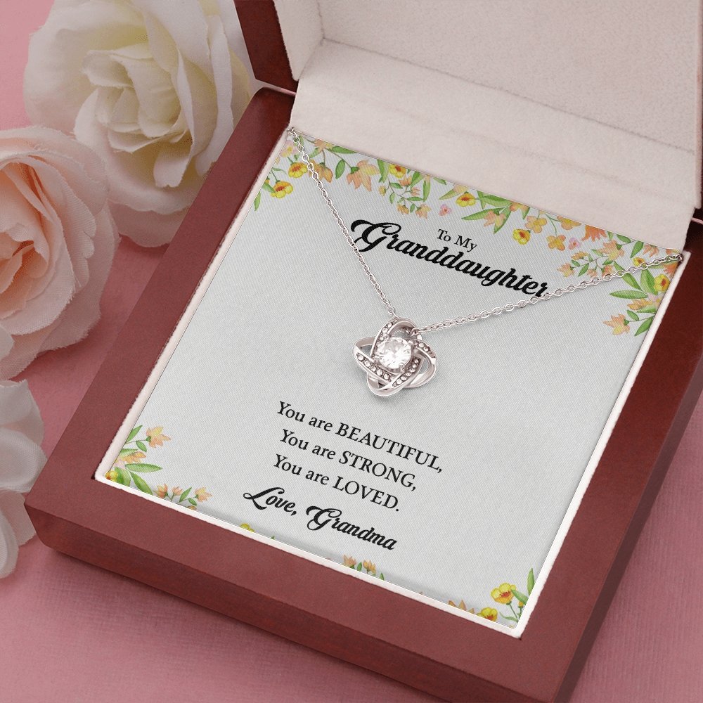 To My Granddaughter | You Are Beautiful 💖🎀 | Jewelry | C30011TG, C30011TR, lx-C30011, PB23-WOOD, PROD-1868757, PT-922, TNM-1, USER-43062 | TageUnlimited