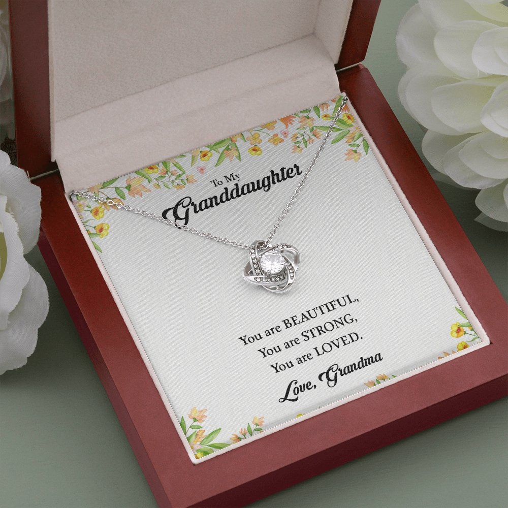 To My Granddaughter | You Are Beautiful 💖🎀 | Jewelry | C30011TG, C30011TR, lx-C30011, PB23-WOOD, PROD-1868757, PT-922, TNM-1, USER-43062 | TageUnlimited