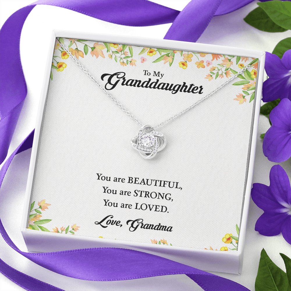 To My Granddaughter | You Are Beautiful 💖🎀 | Jewelry | C30011TG, C30011TR, lx-C30011, PB23-WOOD, PROD-1868757, PT-922, TNM-1, USER-43062 | TageUnlimited