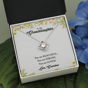 To My Granddaughter | You Are Beautiful 💖🎀 | Jewelry | C30011TG, C30011TR, lx-C30011, PB23-WOOD, PROD-1868757, PT-922, TNM-1, USER-43062 | TageUnlimited