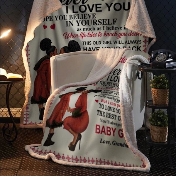 To My Granddaughter You'll Always Be My Baby Girl Blanket. | Blanket | TageUnlimited