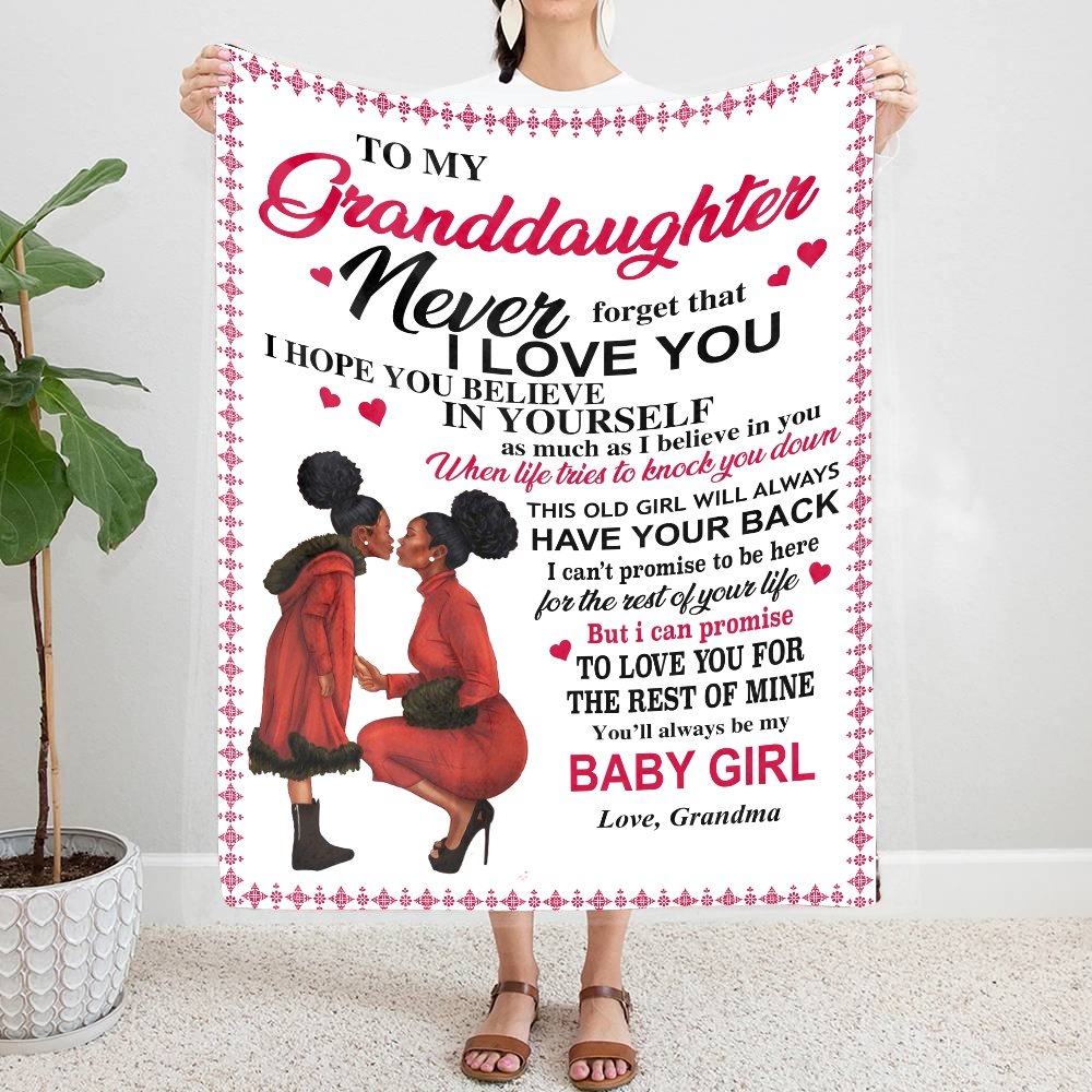 To My Granddaughter You'll Always Be My Baby Girl Blanket. | Blanket | TageUnlimited