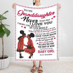 To My Granddaughter You'll Always Be My Baby Girl Blanket. | Blanket | TageUnlimited