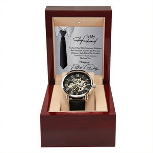 To My Husband Gift Watch | You Are Filled With Kindness | Father's Day | Jewelry | PB24-WOOD, PROD-2221908, PT-4320, USER-43062, W30044 | TageUnlimited