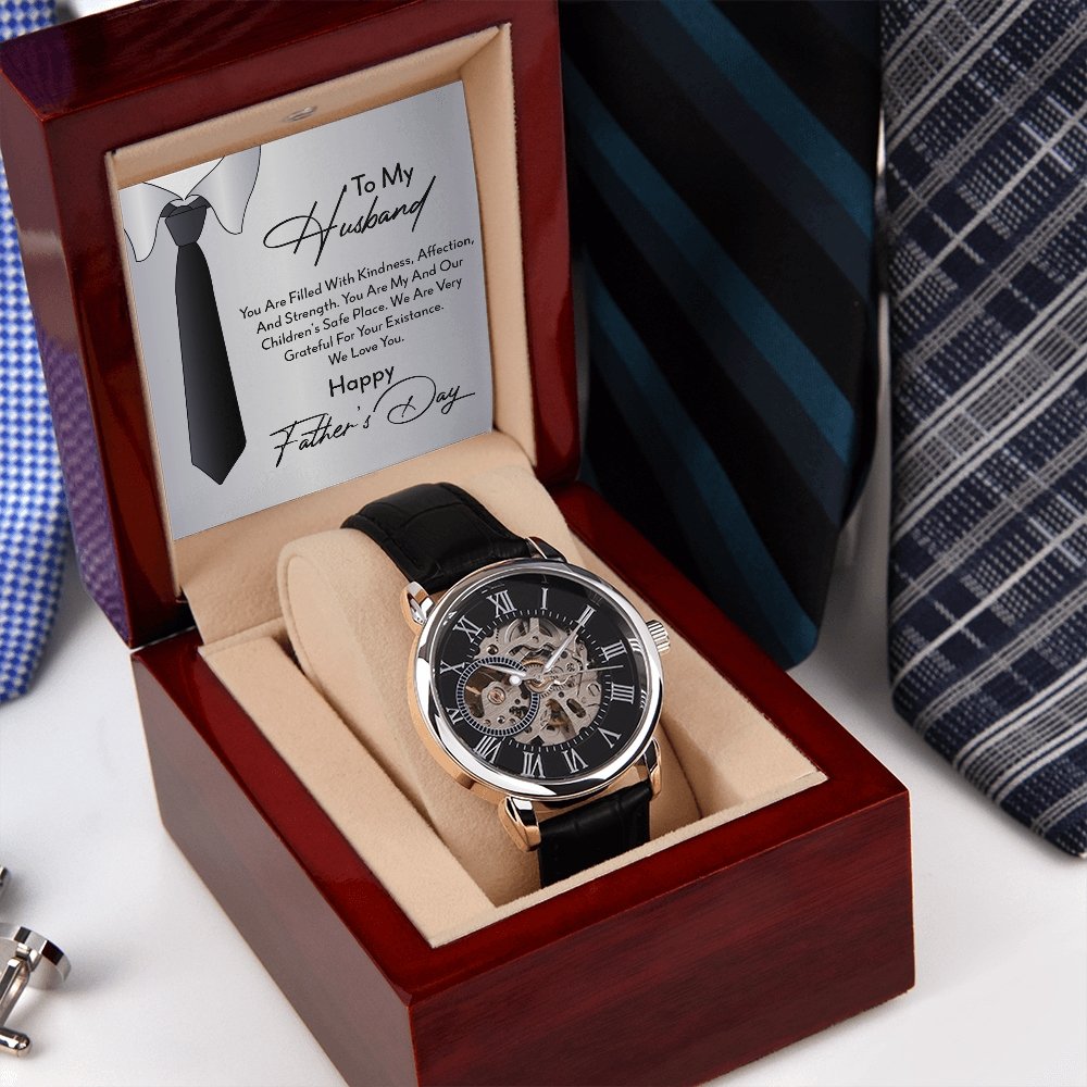 To My Husband Gift Watch | You Are Filled With Kindness | Father's Day | Jewelry | PB24-WOOD, PROD-2221908, PT-4320, USER-43062, W30044 | TageUnlimited
